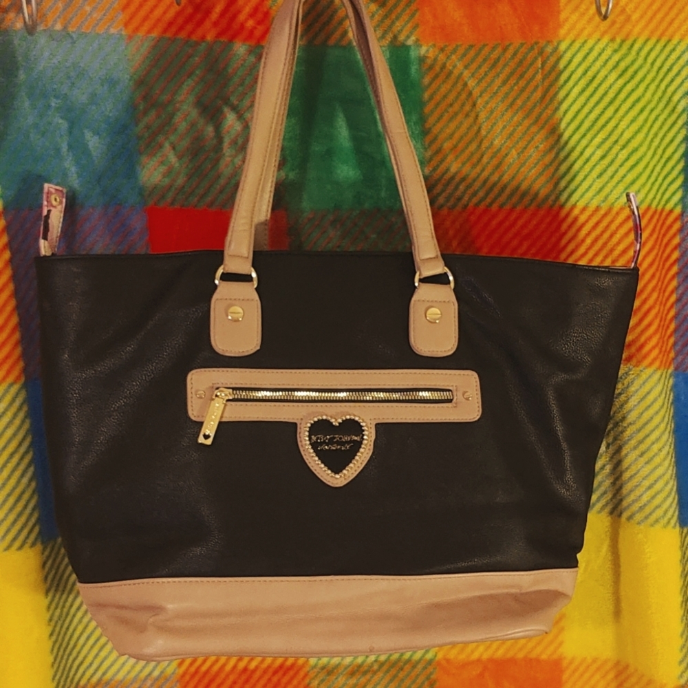 Betsey Johnson Tote Bag with Matching Zipper Pouch